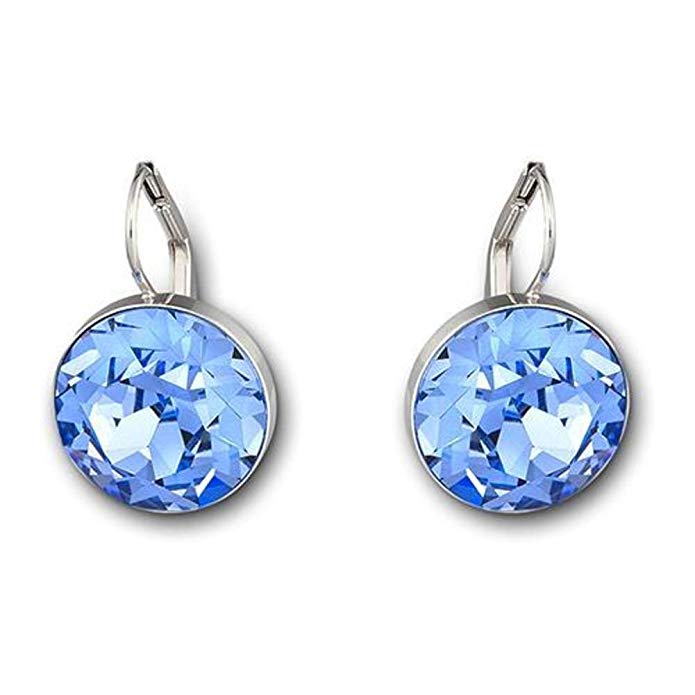 Swarovski Crystal Light Sapphire Bella Pierced Earrings