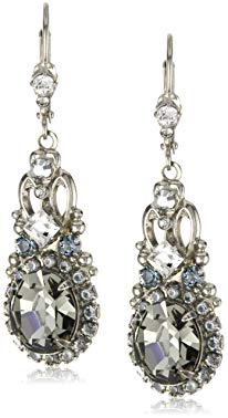 Sorrelli Double Loop Crystal Stardust Drop Earrings